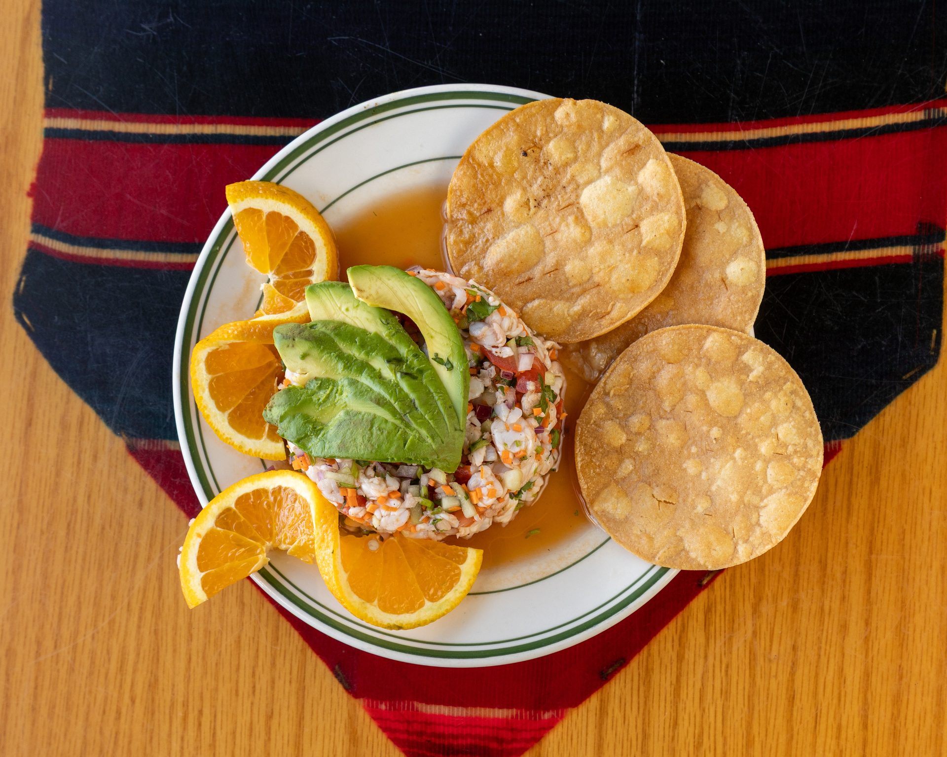 The house-made salsa bar
